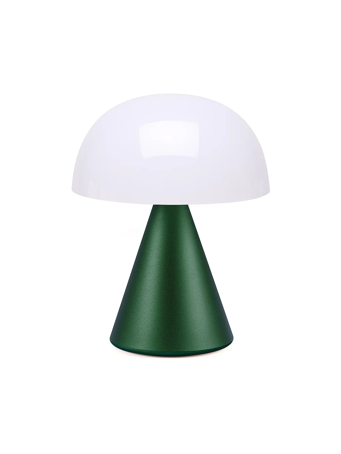 LEXON | LED Lampe MINA L 17cm Alu Finish | dunkelgrün
